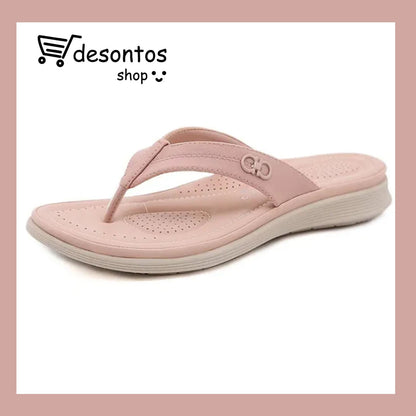 Chanclas mujer color liso