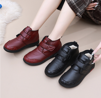 Zapatos de madre engrosados de invierno y botas de algodón.