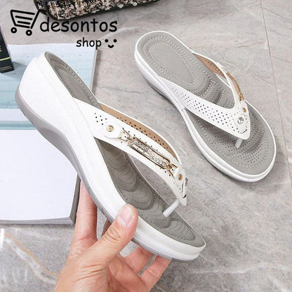 Sandalias acolchadas con soporte para el arco para mujer