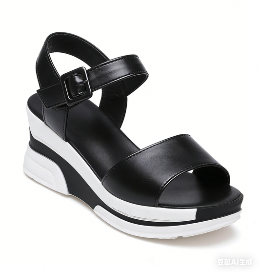 Sandalias de cuña con estilo