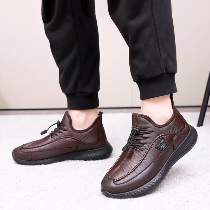 Zapatos de hombre gruesos y cálidos