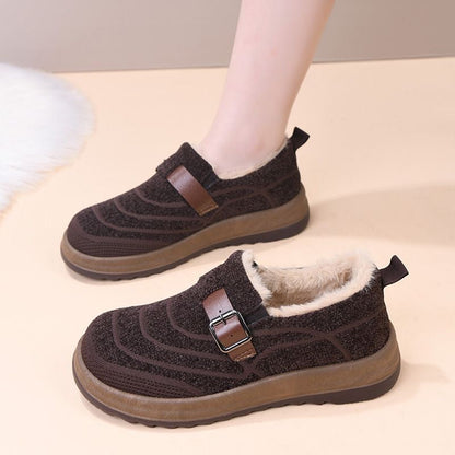 Zapatos de algodón cálido con suela gruesa