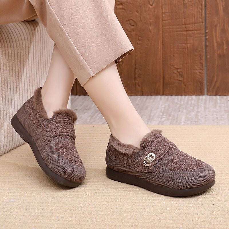 Zapatos de algodón grueso y cálido