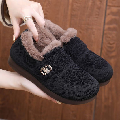 Zapatos de algodón grueso y cálido