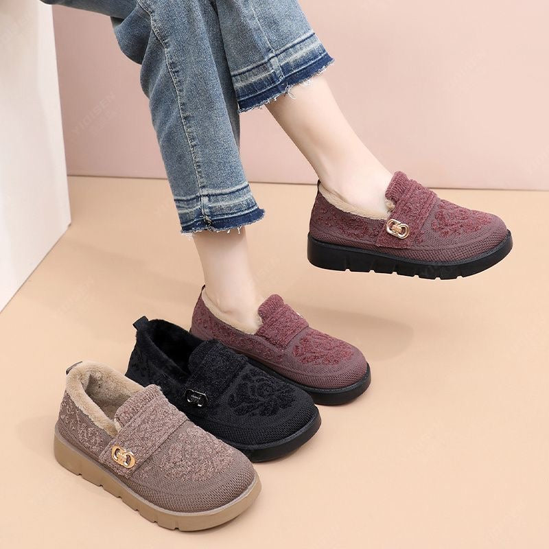 Zapatos de algodón grueso y cálido