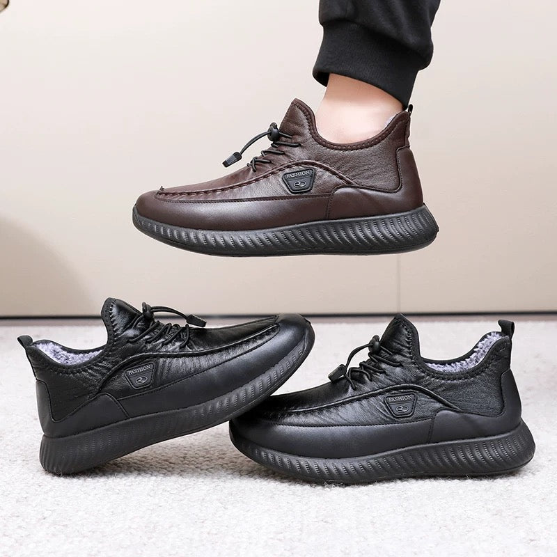 Zapatos de hombre gruesos y cálidos