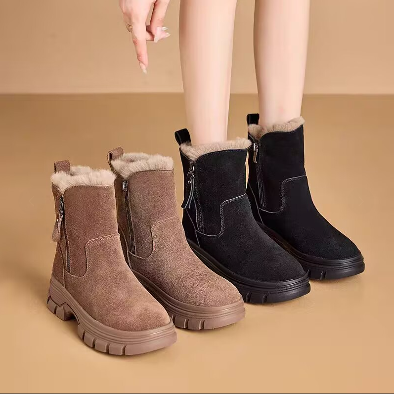 Botas de nieve acolchadas y engrosadas