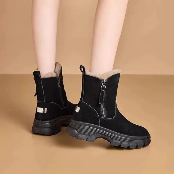 Botas de nieve acolchadas y engrosadas