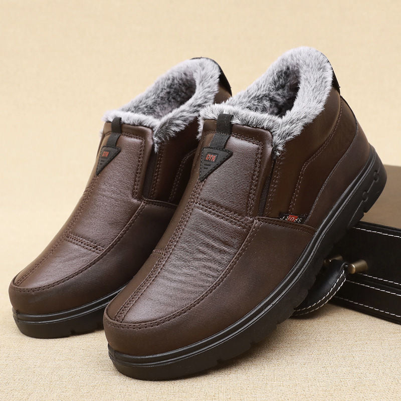 Zapatos cálidos de terciopelo grueso para hombre