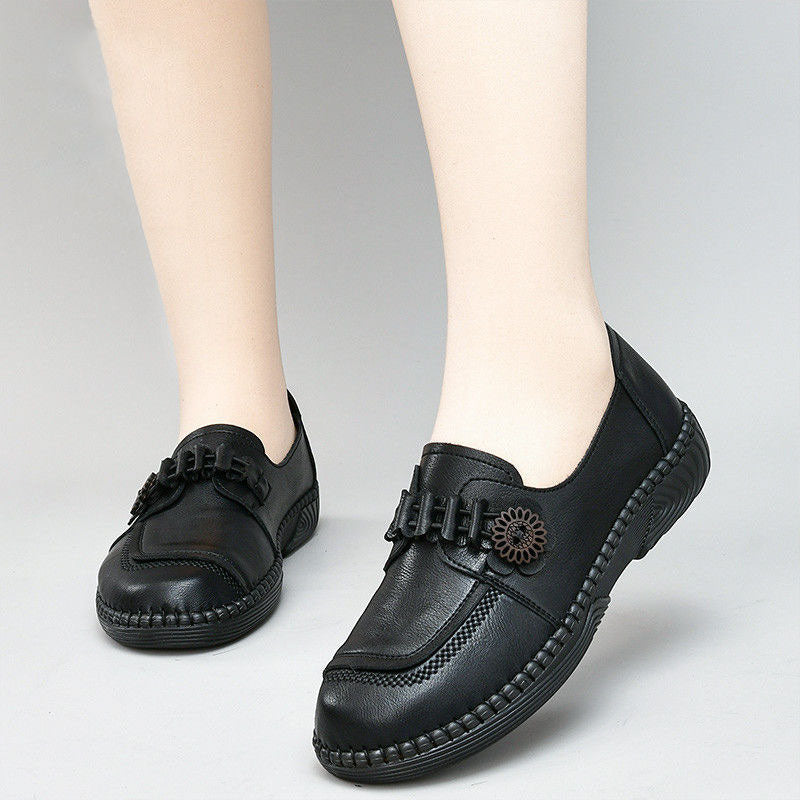 2025 nuevos zapatos casuales de cuero genuino