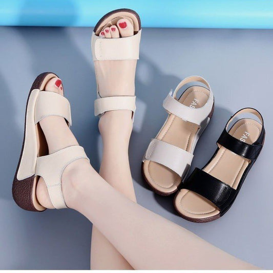Sandalias de plataforma con velcro