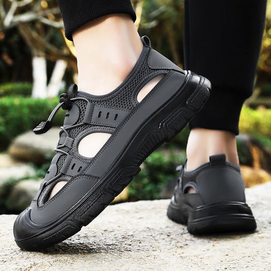 Zapatos para hombres zapatos de playa de verano zapatos de vadeo giratorios botones sandalias para hombres zapatos casuales