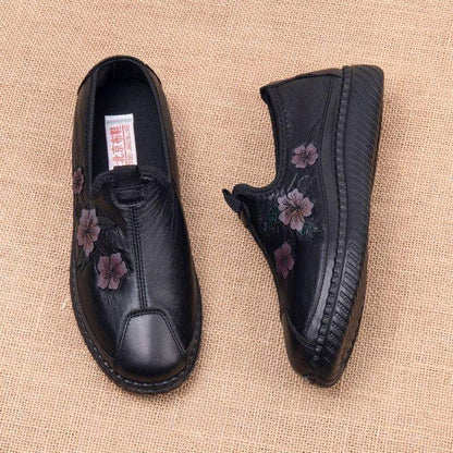 Zapatos clásicos de piel estampada