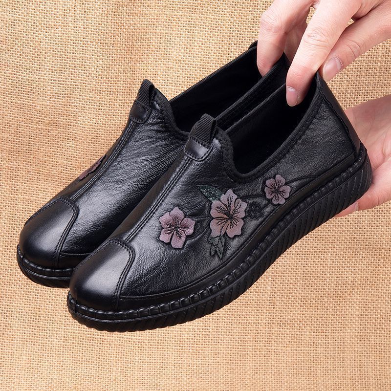 Zapatos clásicos de piel estampada