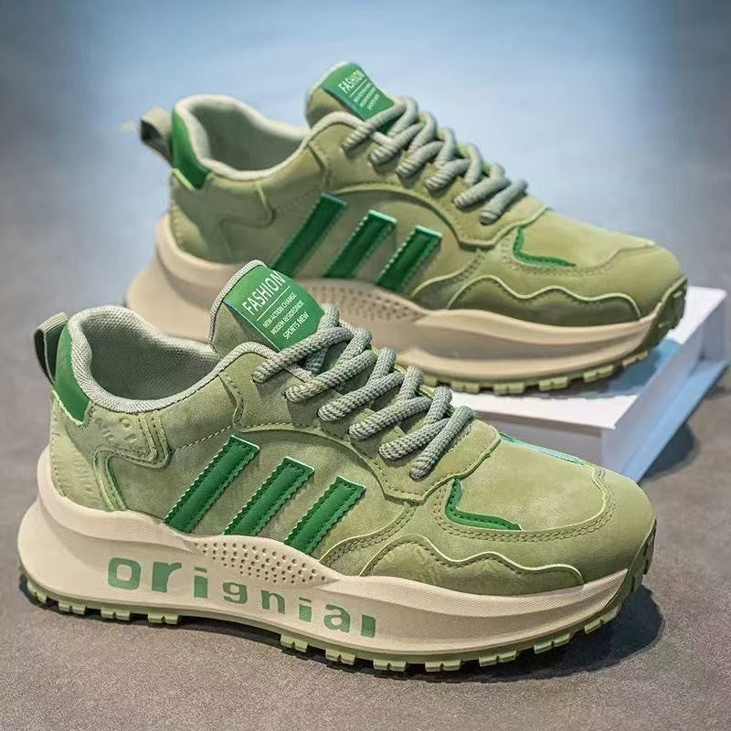Zapatos masculinos 2024 nuevo modelo de primavera los perezosos pedalean zapatillas deportivas de carrera los hombres trabajan de ocio los zapatos de moda del padre Forrest Gump