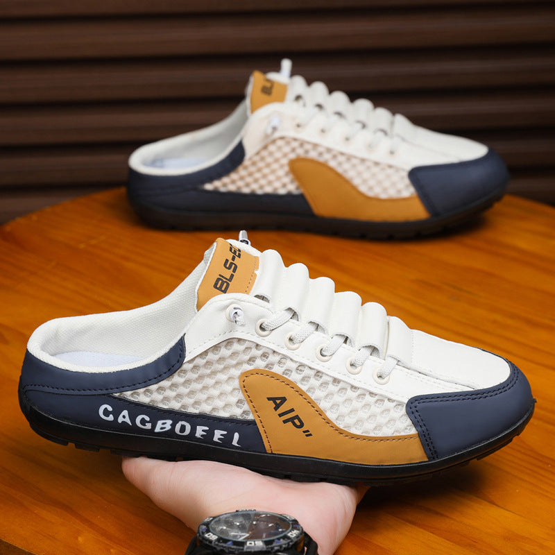Zapatos casuales de cuero para hombres de medio apoyo 2025 nuevos