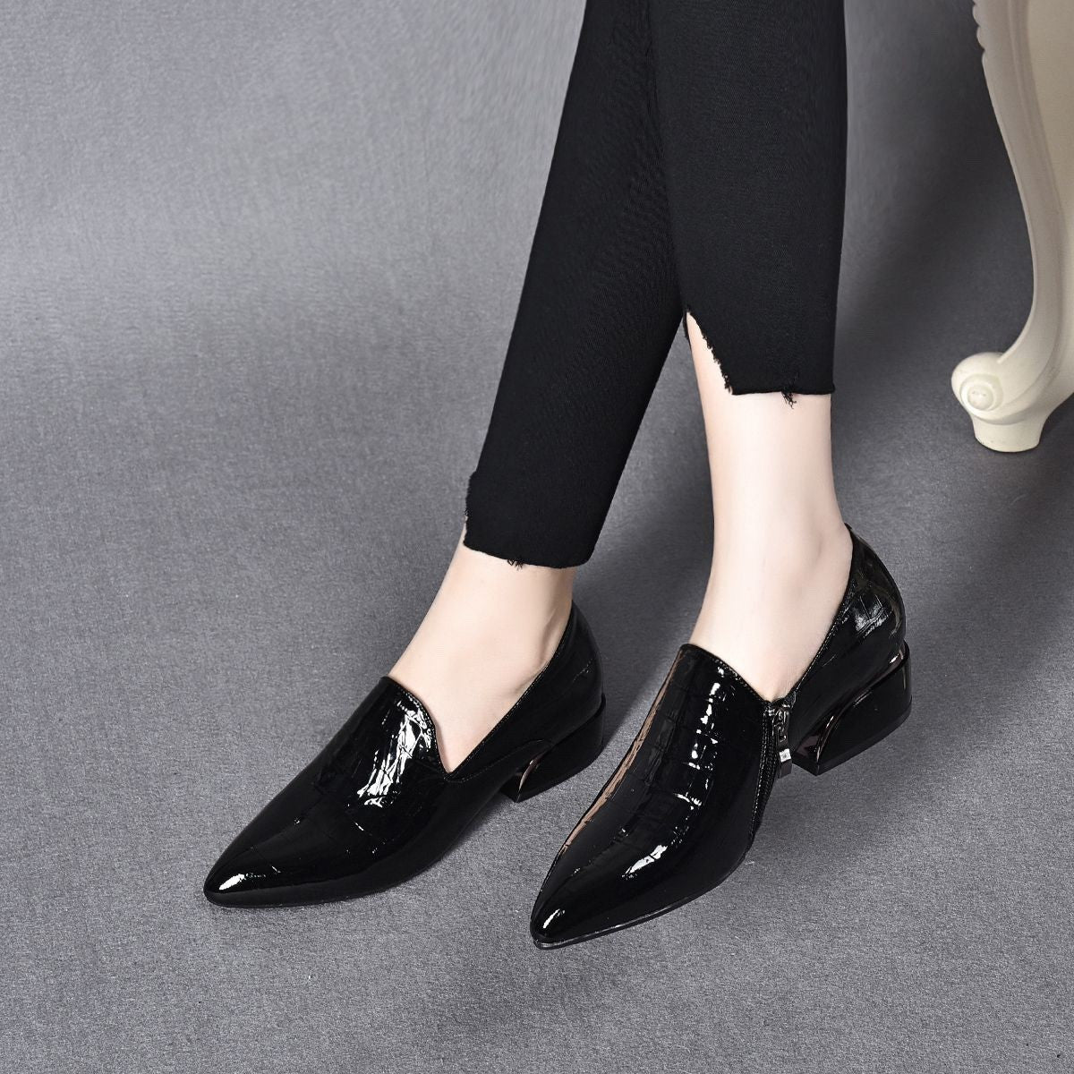 (reflejo de líneas verticales)Zapatos casuales para mujeres