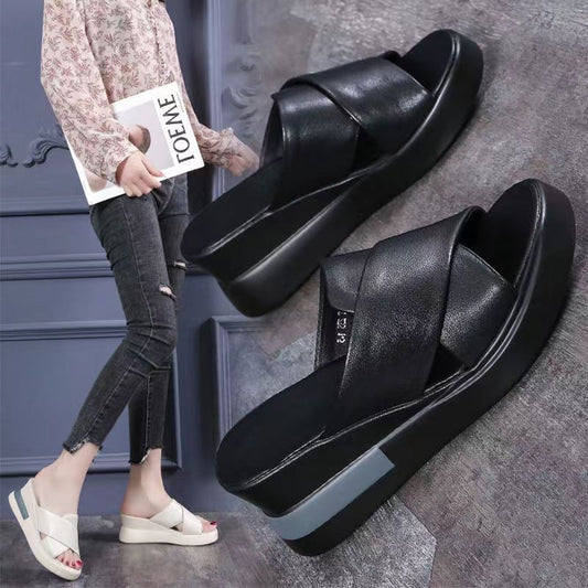 Sandalias de verano con plataforma y tacón