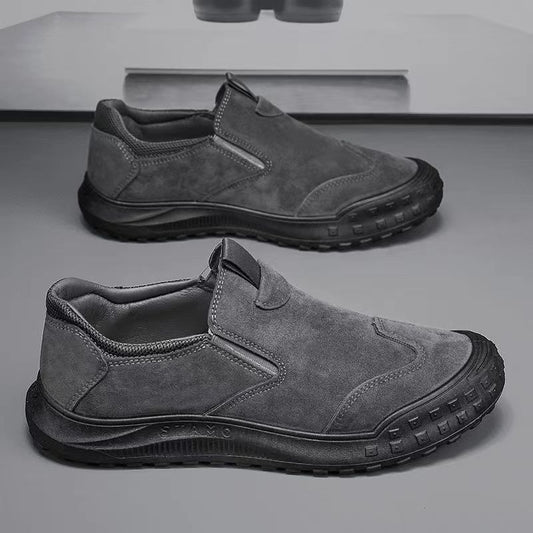 Zapatos de seguro laboral zapatos masculinos 2024 botas de cuero impermeables de parte baja explosivas en verano