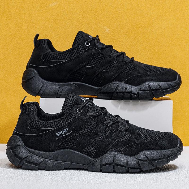 Nuevos zapatos masculinos de primavera y verano con zapatos blancos transpirables y casuales