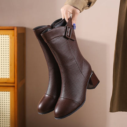 Zapatos retro de piel de cocodrilo