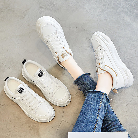 Los nuevos zapatos blancos se venden en primavera en 2025