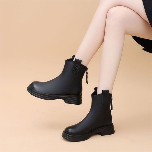 Botas de cuero para mujeres (b)