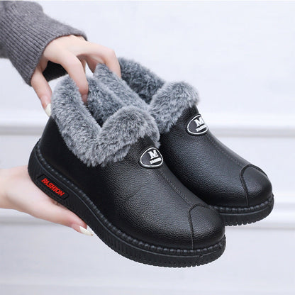 Zapatos de cuero y algodón para mujeres (m fashion)