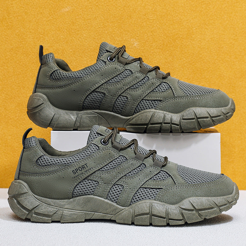 Nuevos zapatos masculinos de primavera y verano con zapatos blancos transpirables y casuales