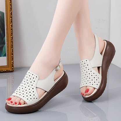 Nuevos zapatos de verano de suela gruesa antideslizantes para exteriores