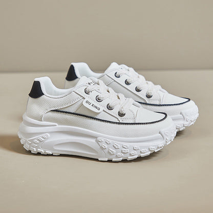 Zapatillas deportivas casuales de suela gruesa con aumento de altura