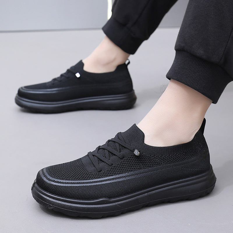 Zapatos para hombres primavera y otoño 2025 nuevos zapatos individuales casuales para hombres con suelas blandas y resistentes al desgaste