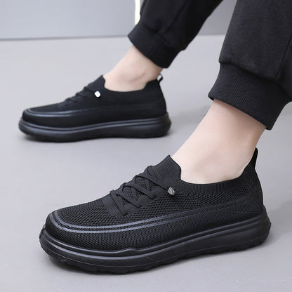 Zapatos para hombres primavera y otoño 2025 nuevos zapatos individuales casuales para hombres con suelas blandas y resistentes al desgaste