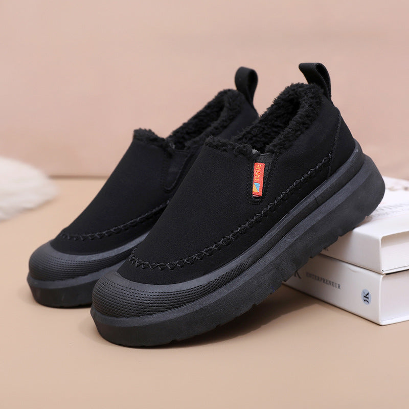 Zapatos de suela blanda con forro polar