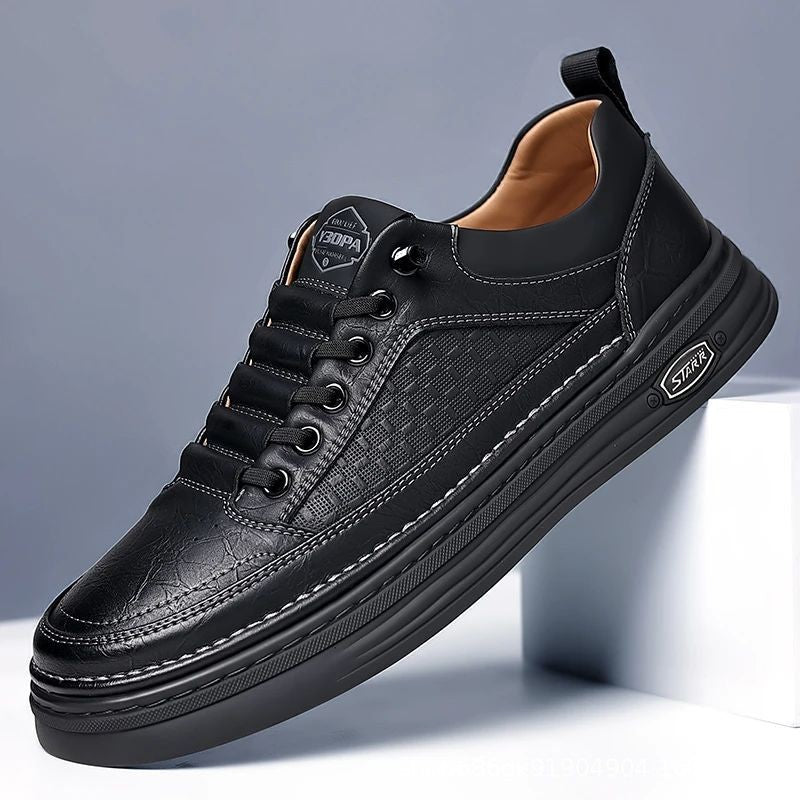 Zapatos masculinos de primavera y nuevos zapatos casuales de moda de otoño, los hombres pedalean zapatos de frijol con un pie, la versión coreana está llena de zapatos casuales.