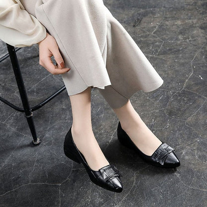 Zapatos de mujer de talón corto 2025