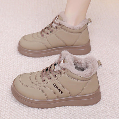 Botas altas de algodón con forro polar antideslizante