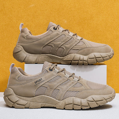 Nuevos zapatos masculinos de primavera y verano con zapatos blancos transpirables y casuales