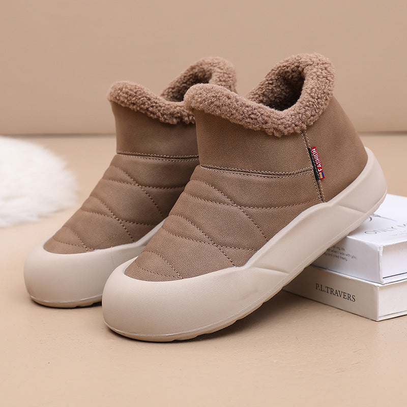 Botas acolchadas antideslizantes sin cordones