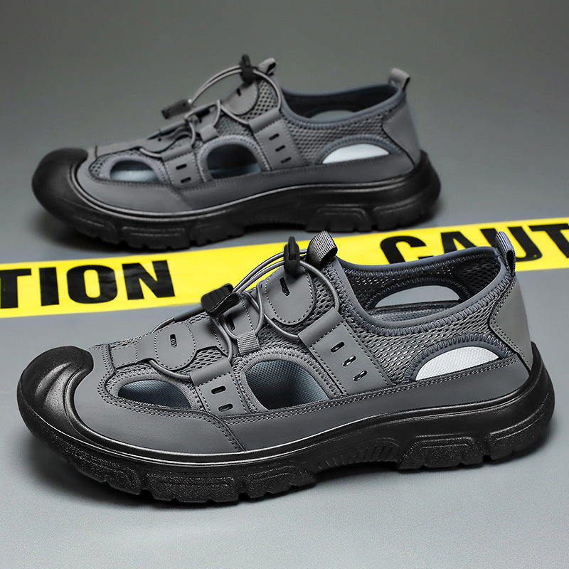 Zapatos para hombres zapatos de playa de verano zapatos de vadeo giratorios botones sandalias para hombres zapatos casuales