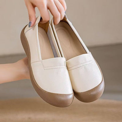 Zapatos de piel antideslizantes con suela blanda26706