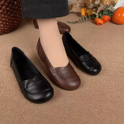 Zapatos ortopédicos de piel cruzada