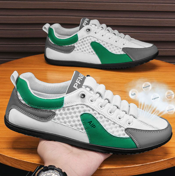 Zapatos casuales de cuero para hombres de medio apoyo 2025 nuevos
