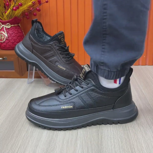 Zapatos de algodón de suela gruesa para otoño e invierno.