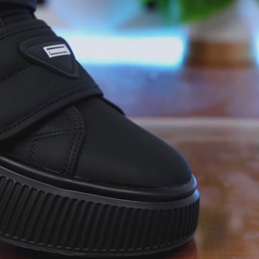 zapatillas de deporte de cuero suave