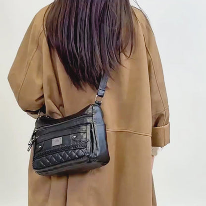 Bolso de piel suave y lavada a la moda