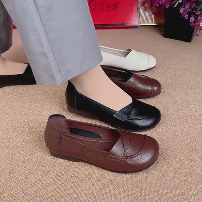 Zapatos ortopédicos de piel cruzada