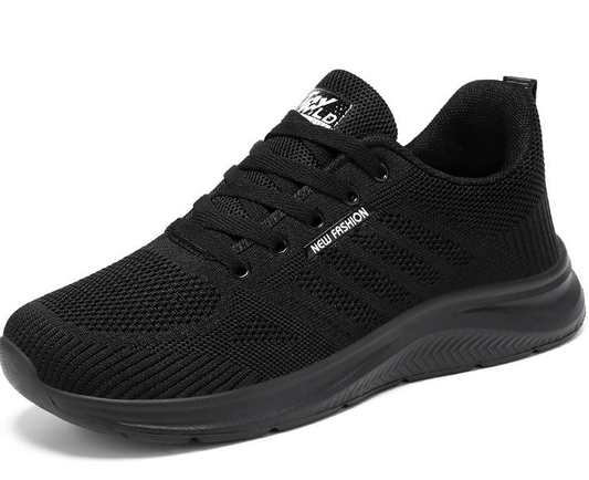 Nuevos zapatos masculinos simples en primavera 2025 zapatos deportivos casuales negros puros