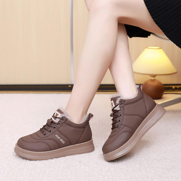 Botas altas de algodón con forro polar antideslizante